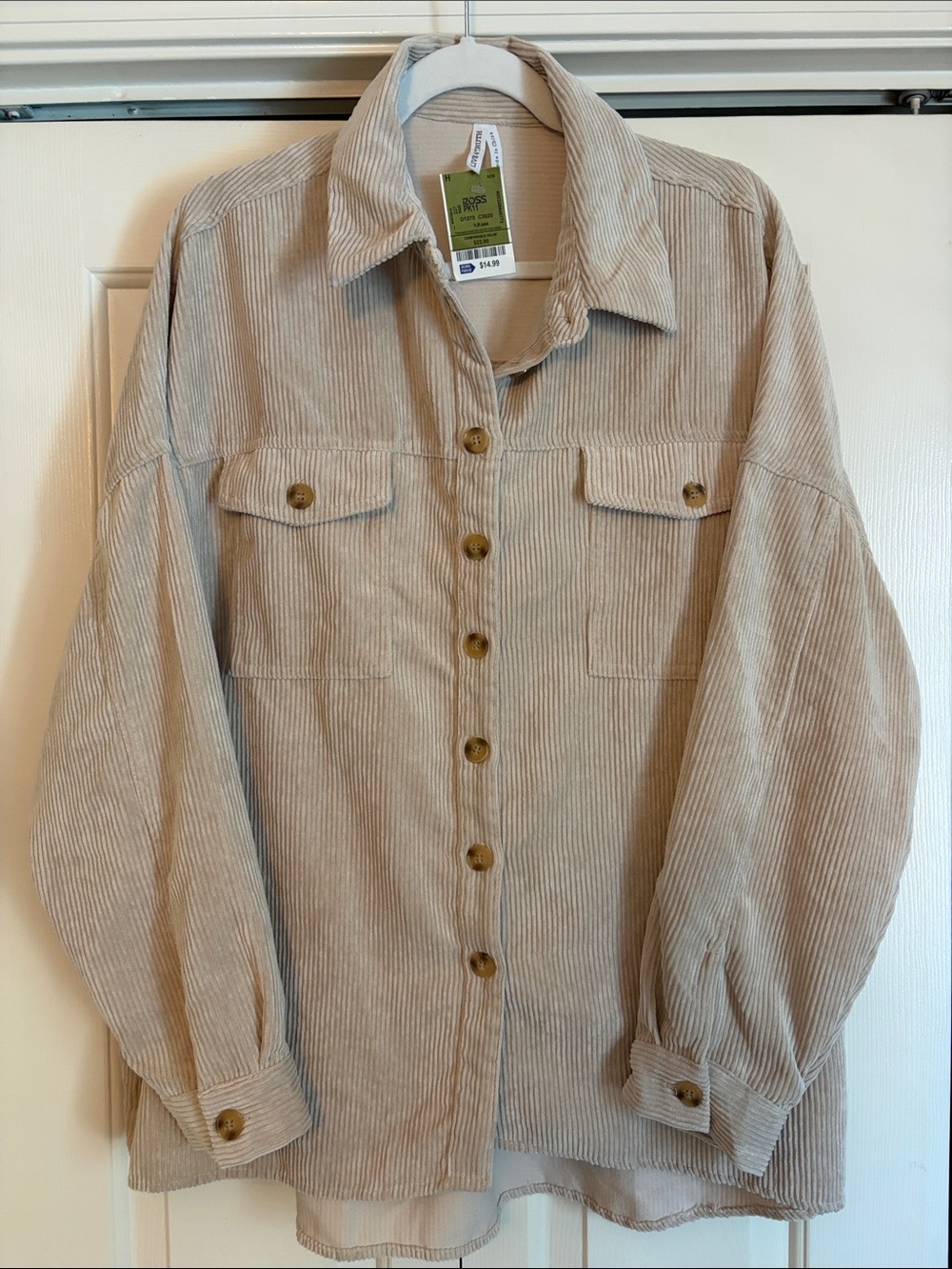 Live 4 Truth Light Beige Corduroy Utility Jacket